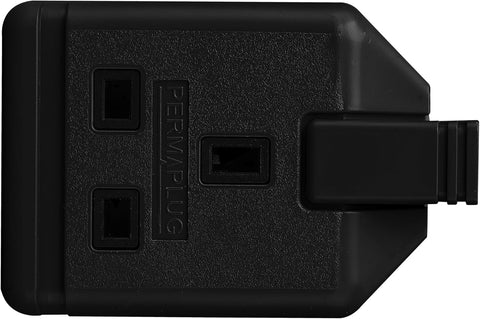 Masterplug Heavy Duty Single Socket Trailing Socket, without Plug and Cable, Black