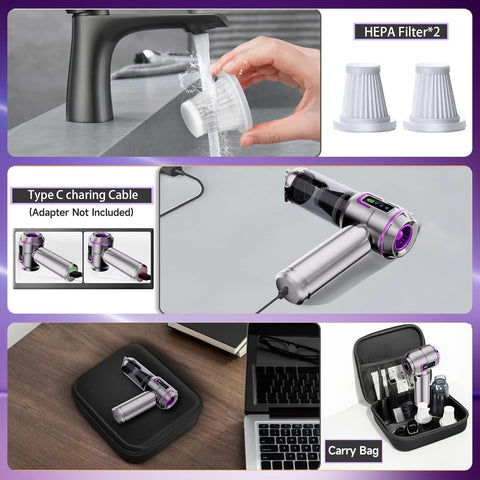 Lyiazsoy Cordless Car Vacuum Cleaner 22000PA