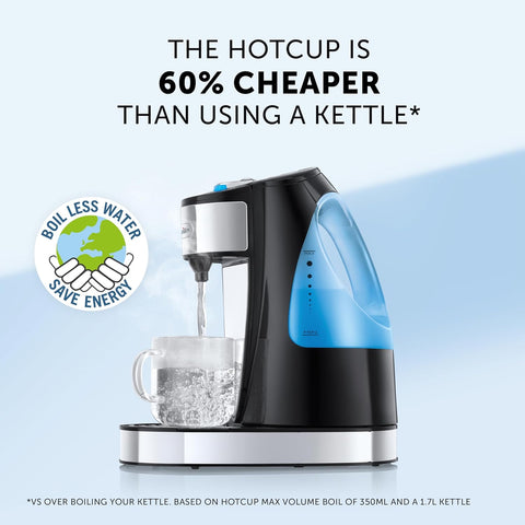 HotCup 1.5L Hot Water Dispenser – 3kW Fast Boil, Energy Efficient Instant Hot Water, Gloss Black – VKJ142
