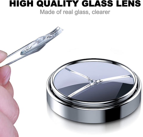 2 Pcs Silver 360° Rotating Blind Spot Mirrors | HD Wide Angle Car Mirrors