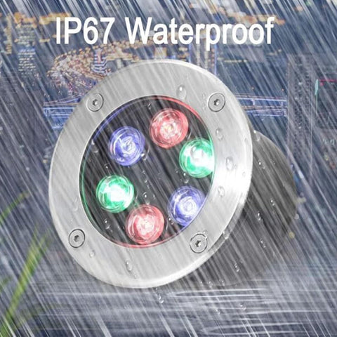 Outdoor Landscape Spotlights Outdoor Landscape Lights Ultra thin Round Buried Spotlight IP67 Waterproof Embedded Ground Light for Garden Courtyard Decoration Pathway Lighting Lawn and Outsid