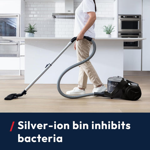 Hoover H-POWER 300 Pet Cylinder Vacuum Cleaner 850W – Powerful Cyclonic Suction, 2L Bagless, Lightweight with HEPA H13 Filter