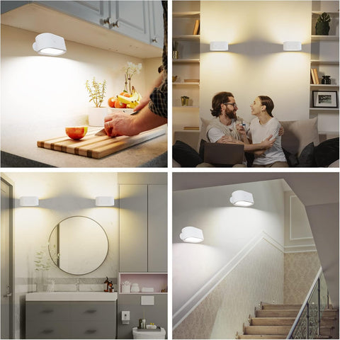 Magnetic rotating wall light

