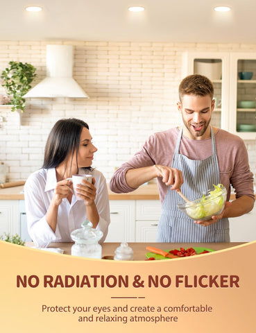 GU10 LED Bulbs Warm White 7W 3000K Spotlight 12-Pack