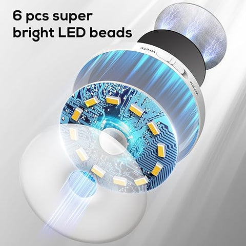 HomeList 6-pack motion sensor lights with adhesive pads


