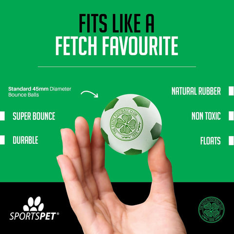 Small Dog Rubber Bounce Balls 4 Pack for Fetch and Play Green and White