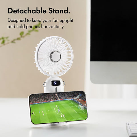VonHaus Handheld Mini Fan – USB Rechargeable, 5 Speeds