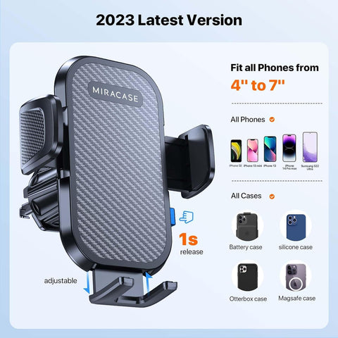 Miracase Car Phone Holder with 360° Rotation Air Vent Mount