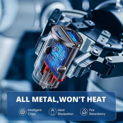 Syncwire USB C & USB Car Charger 12V PD30W QC3.0 Fast Charging