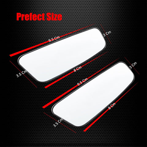 Ampper Rectangle Blind Spot Mirror Pack of 2 – HD Convex Wide Angle Rearview Car Mirror