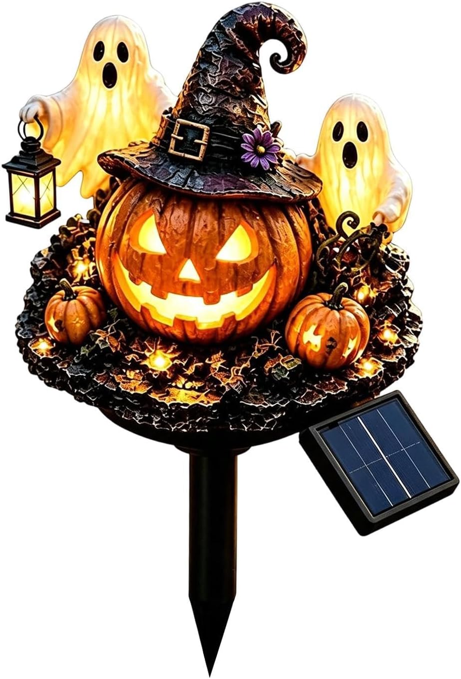 Halloween Solar Lights Pumpkin Ghost Courtyard Stake Lights