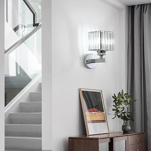 Buy LED Square Crystal Mounted Wall Light In UK - Shop Now!