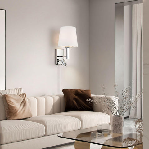 HARPER Plug-In Wall Light with LED Reading Light