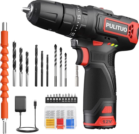 12V Cordless Hammer Drill Driver Kit