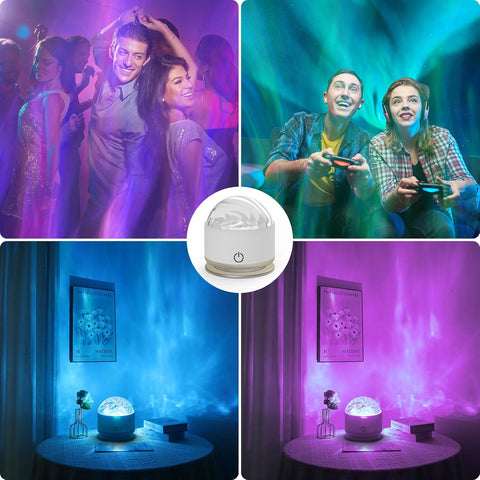 Northern Lights Aurora Projector 16 Color Galaxy Night Light Remote
