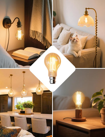 B22 Bayonet LED Filament Bulb 3.8W 2700K Warm White