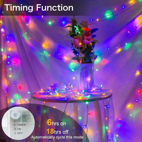 FFZZKJ 3m 30 LED Multicoloured Battery Operated Fairy Lights with Timer – IP65 Waterproof Outdoor & Indoor String Lights for Christmas, Halloween, Weddings & Parties