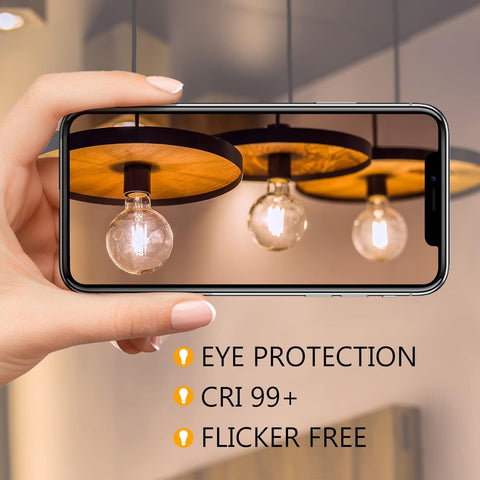 Vintage Edison LED Bulb E27 4W G80 Warm White Pack of 2