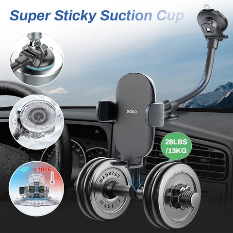 OQTIQ 13 Inch Gooseneck Car Phone Mount