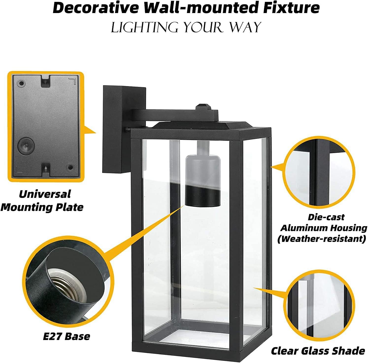 Decorative wall-mounted fixture with features highlighted on a white background