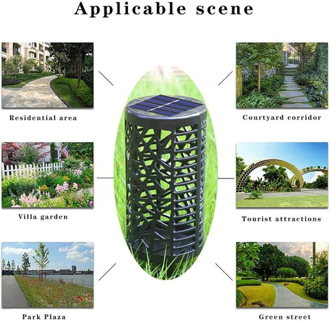 Pathway Lighting Solar Garden Lights, Solar Lights Outdoor, Garden Ornaments Outdoor for Yard Pathway Patio