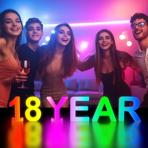 RGB LED Number Light Digit 5 USB APP Control