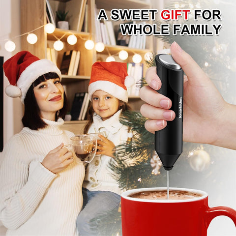 Milk Frother Handheld Electric Foam Maker Coffee Drink Mixer Wand