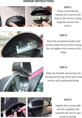 Taylor & Brown 2 Pack Adjustable Wide Angle Blind Spot Mirrors