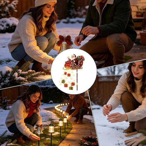 Battery Powered Christmas Lights Battery Cascading Winter Warm Glow