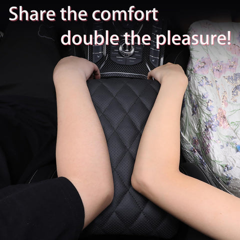 Genuine Cowhide Leather Car Center Console Armrest Pad