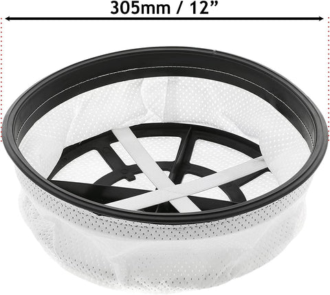 SPARES2GO 12" Microfibre Round Vacuum Filter