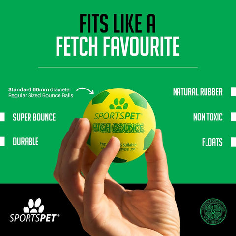 Sportspet Celtic High Bounce Dog Balls 12 Pack 60mm