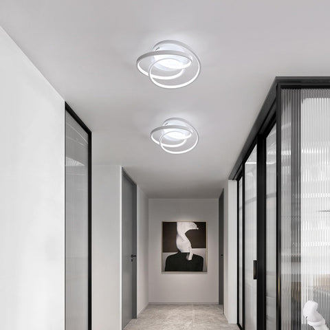 LED Ceiling Light 40W – Modern Round Creative Ceiling Lamp, 6500K Cool White Aluminum Fixture for Living Room, Bedroom, Kitchen