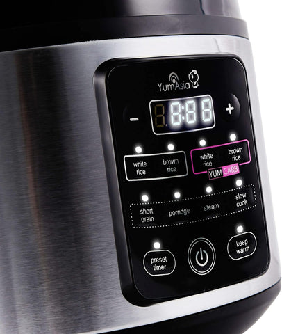 Yum Asia Kumo YumCarb Rice Cooker 1L – Stainless Steel – UK