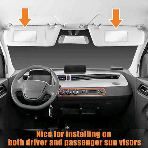 Universal Car Interior Cosmetic Mirror – Portable Self-Adhesive Vanity Mirror