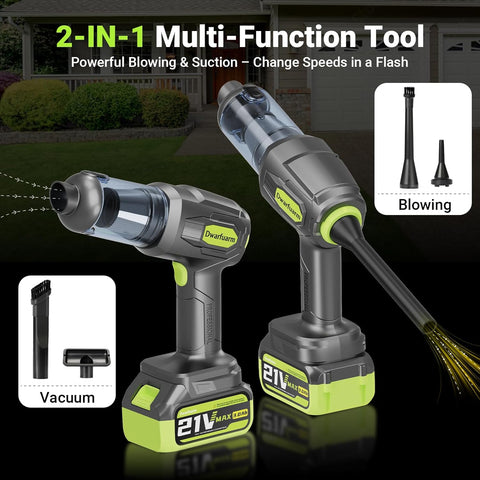 Dwarfuarm Car Vacuum Portable Cordless 20000Pa