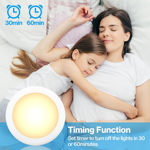 Cadrim RGB Under Cabinet Lights Wireless 6 Pack LED Puck Dimmable