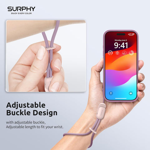 SURPHY Wrist Strap Lanyard 2 Pack Adjustable for Phone, Purse, Keychain