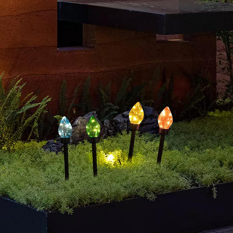 Solar Christmas Decorations Waterproof 8-Mode Ambient Lighting
