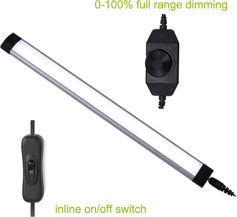 Under Cabinet LED Puck Lights Kit with Dimmer Switch 3 Bars 5000K