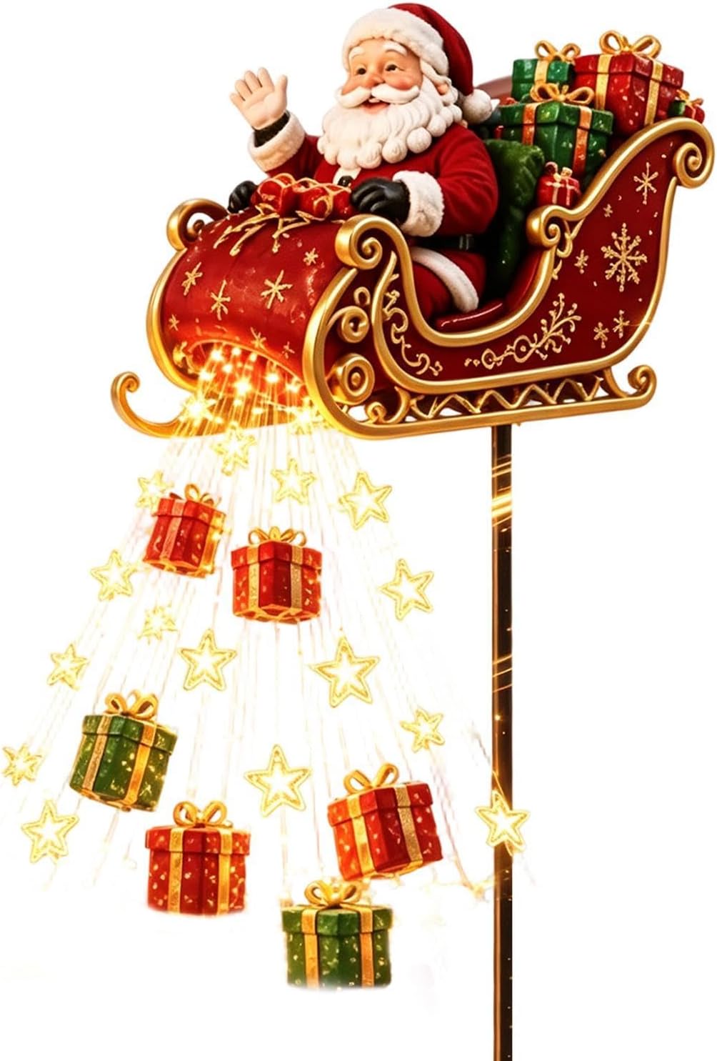 Battery Powered Christmas Lights Battery Cascading Winter Warm Glow