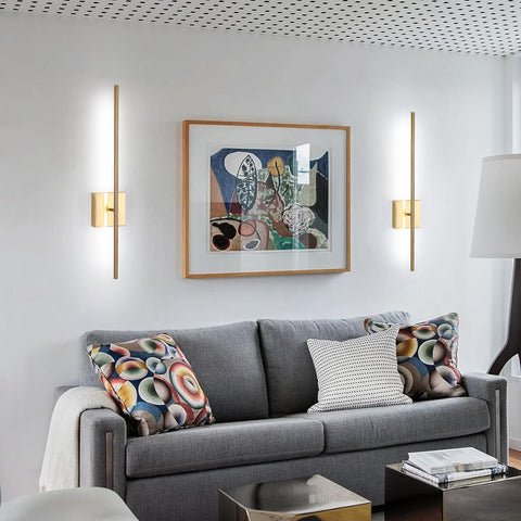 Battery Operated Wall Lights Indoor – 2 Pack USB Rechargeable LED Wall Lamps with Remote, Dimmable Gold Modern Wall Sconces