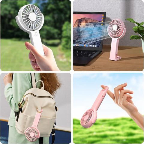 Mini Portable Handheld Fan 5 Speed USB Desk Fan
