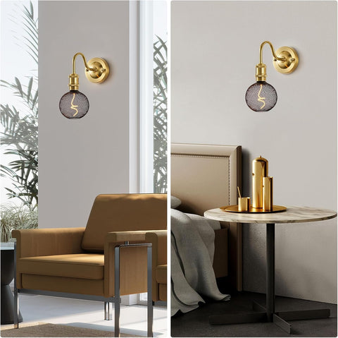 Oversized Dimmable E27 Metal Cage LED Globe Bulb