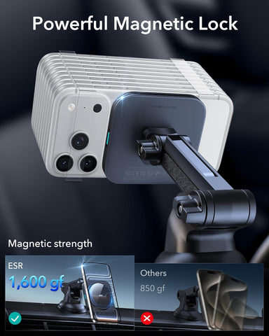 ESR 15W MagSafe Car Mount Charger for iPhone & Galaxy S25