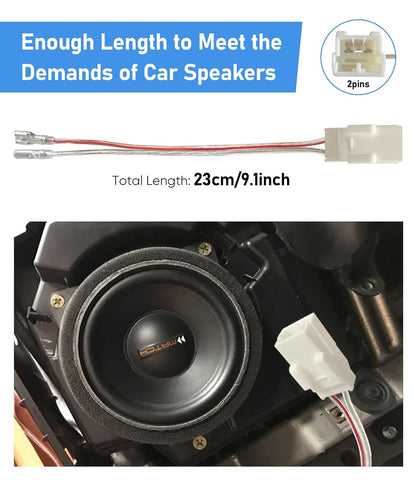 Car Door Speaker Wiring Harness Connector Plug for Jeep, Chrysler & Dodge Vehicles