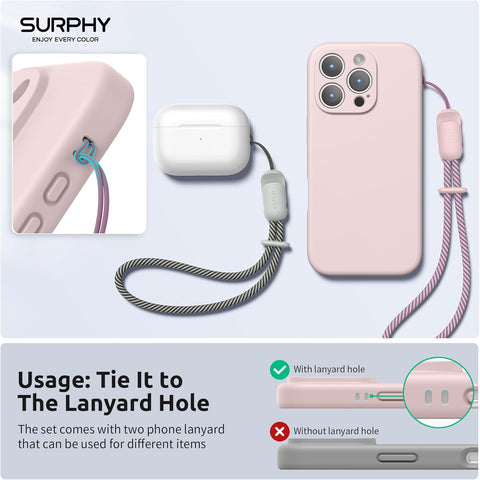 SURPHY Wrist Strap Lanyard 2 Pack Adjustable for Phone, Purse, Keychain