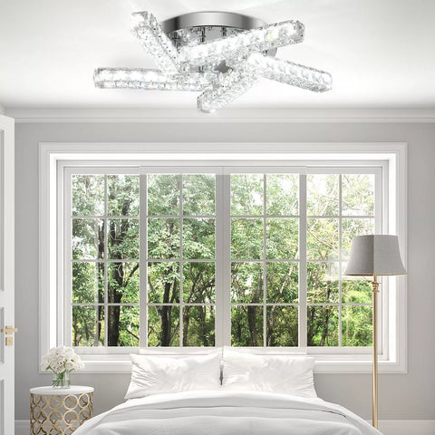 LED Crystal Ceiling Light – Modern Minimalist Lamp