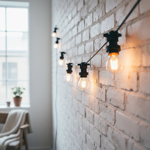 Festoon Lights 48FT Outdoor Waterproof 15 LED Filament Bulbs