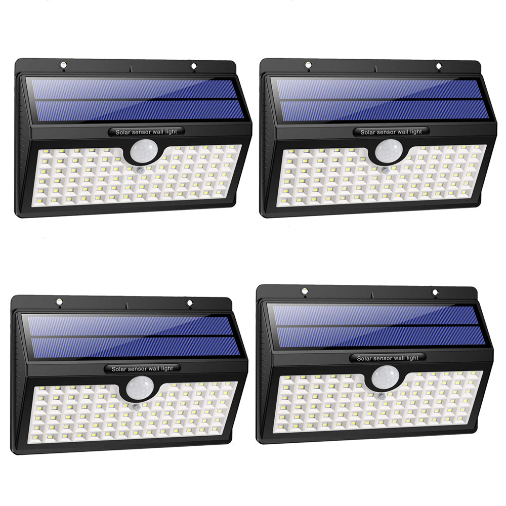 78 LEDs Solar Powered Wall Security Lights In UK - in UK